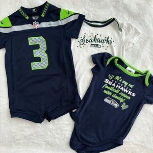 Seattle Seahawks Baby Onesie Bundle